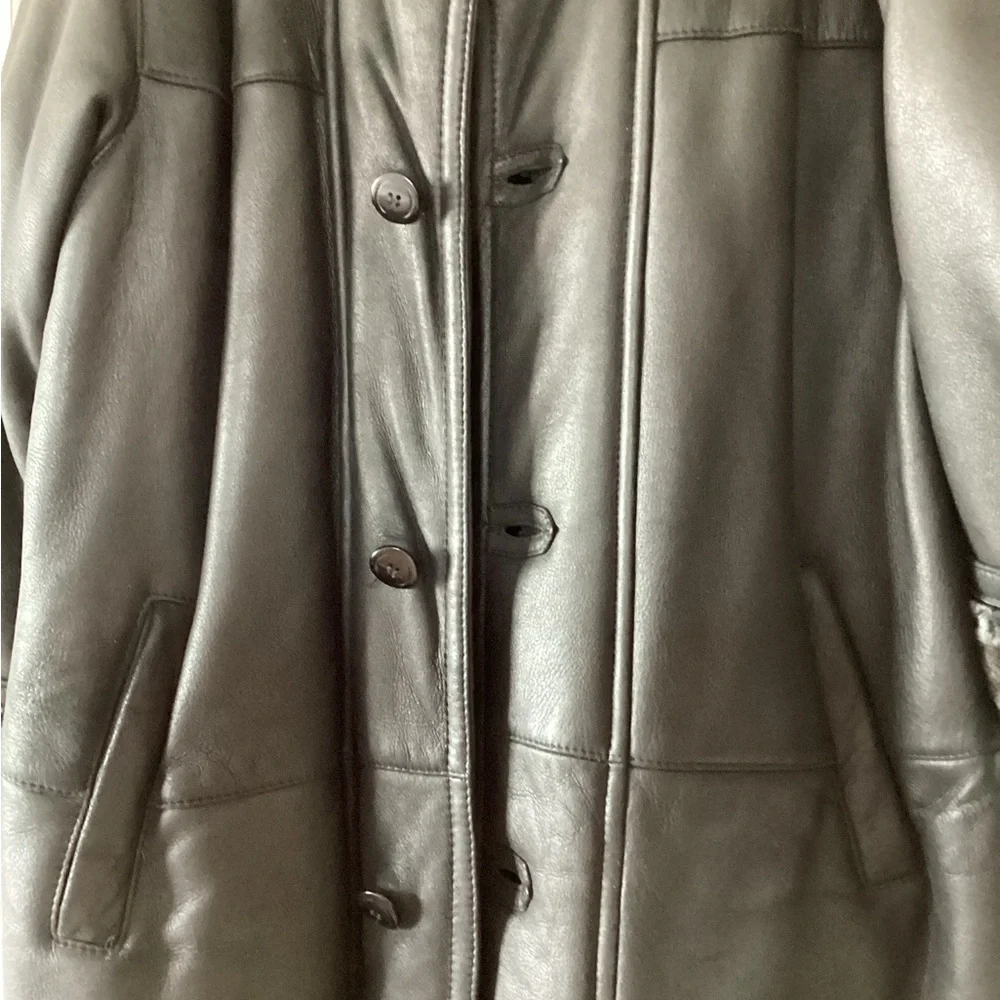 Mens Bod & Christense  shearling jacket - Picture 7 of 10